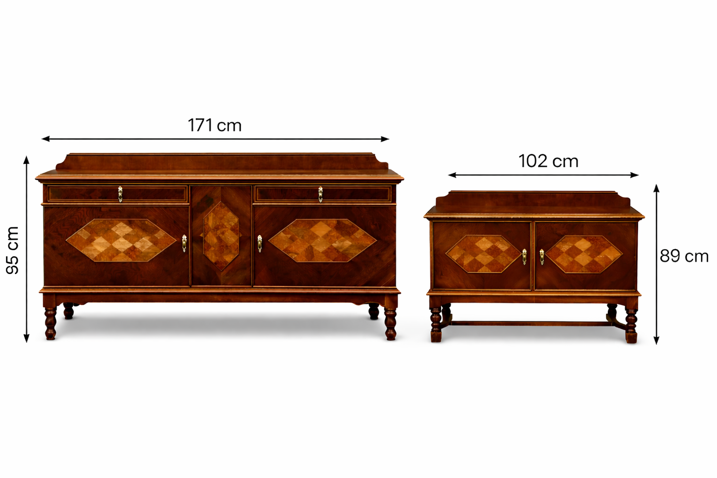 Elegantiškas komodų komplektas